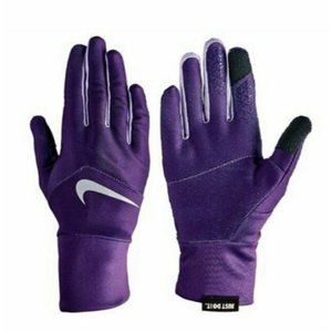 NIKE Dri-Fit Tempo Run Gloves Womens Size XS - Night Purple/Violet Mist/Silver